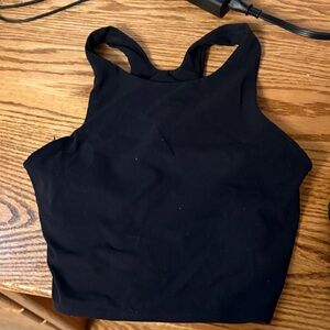 Athleta Black racerback bra Top with built in bra